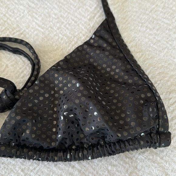 BALMAIN Paillettes Print Triangle Bikini Set, sz 36, $798 - Picture 14 of 16